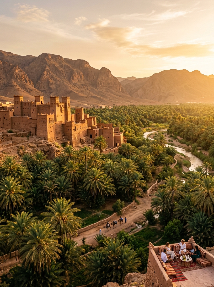 Draa Valley palm grove