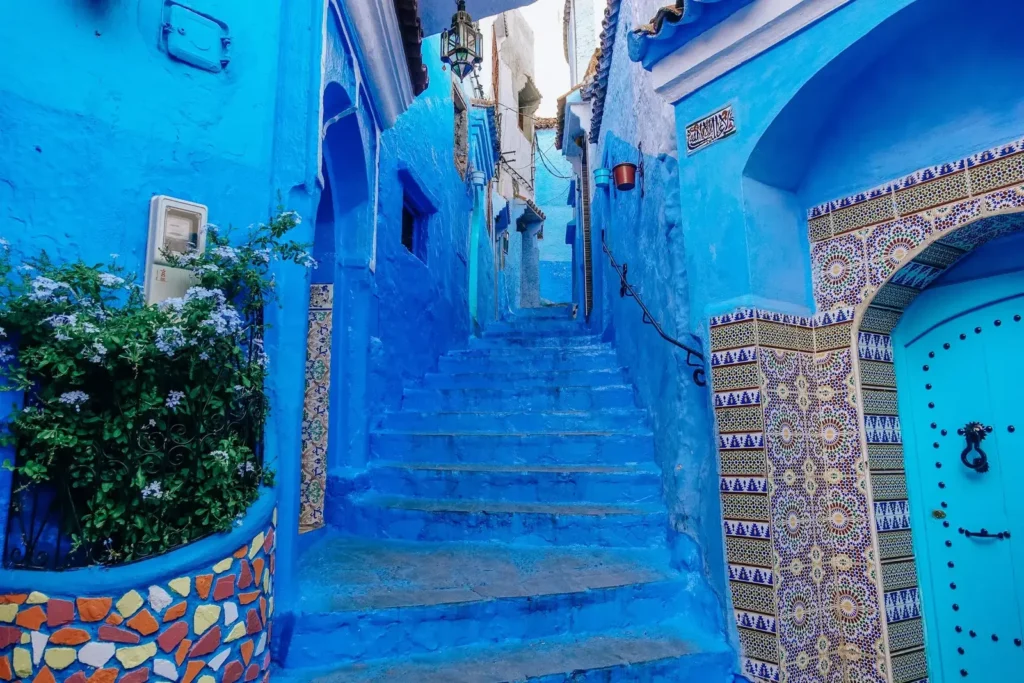 Blue-washed lanes of the Chefchaouen medina